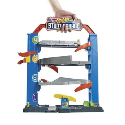 Hot Wheels Akrobasi Garajı Oyun Seti Hot Wheels Maceraya Başlangıç Garajı, 4 Katlı, 3-8 Yaş Arası Çocuklar İçin GNL70 GNL70
