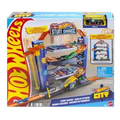 Hot Wheels Akrobasi Garajı Oyun Seti Hot Wheels Maceraya Başlangıç Garajı, 4 Katlı, 3-8 Yaş Arası Çocuklar İçin GNL70 GNL70