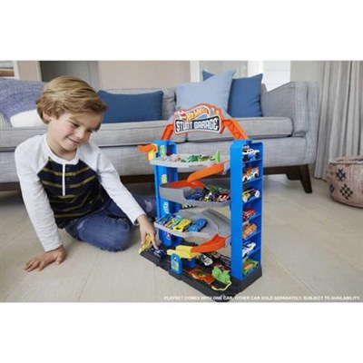 Hot Wheels Akrobasi Garajı Oyun Seti Hot Wheels Maceraya Başlangıç Garajı, 4 Katlı, 3-8 Yaş Arası Çocuklar İçin GNL70 GNL70