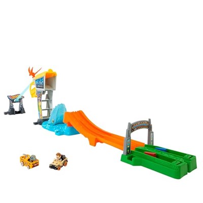 Hot Wheels Racerverse Jurassic Pist Seti Hot Wheels Racerverse Jurassic Pist Seti ve 2 oyuncak metal araç HTP12