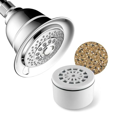 Hotel Spa Aquacare By 1139 Yedek Tek Kullanımlık 3 Kademeli Kartuş Gelişmiş Yüksek Yoğunluklu Süper Kompakt Evrensel Duş Filtresi Veya Filtreli Duş Başlıkları/El Duşları ile Kullanım İçin