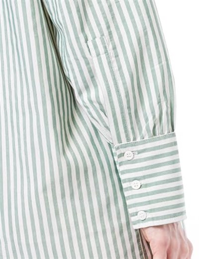 House of Silk 2022DRESS007 Stripes Koton Gömlek Elbise