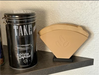 Housetrend Şık Kahve Filtresi Tutacağı – filtre kahve kağıdı Modern Mutfak Düzenleyici, Dekoratif Organizer - Stylish Coffee Filter Holder