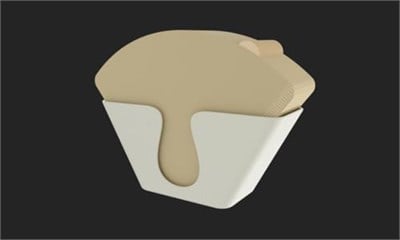 Housetrend Şık Kahve Filtresi Tutacağı – filtre kahve kağıdı Modern Mutfak Düzenleyici, Dekoratif Organizer - Coffee filter holder