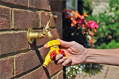 HOZELOCK 2256H Çift Çıkışlı, İkili (2li), Vanalı Musluk Bağlantısı, Dağıtıcı Adaptörü