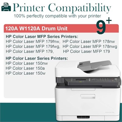 HP 120A W1120A Drum HP Color Laser MFP 179fwg 179fnw 178nwg 178nw 179fng 179fng 179 178 HP Color Laser 150nw 150a 150 Renkli Lazer Yazıcı için 120A Resim Tamburu Yedeği