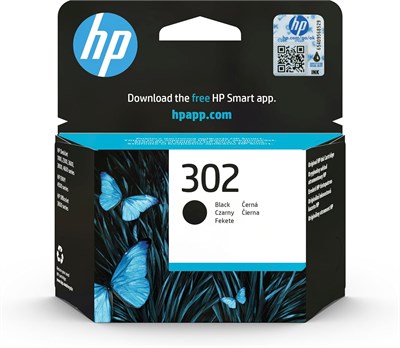HP 302 Siyah Mürekkep Kartuş 190 Sayfa (F6U66AE) - Seçenekler: 2 paket, Standart
