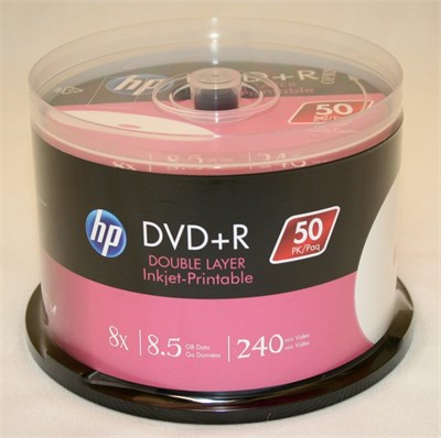 HP DVD+R DL 8.5G Printable 50 Cakebox