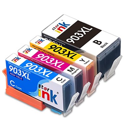 HP OfficeJet 6950 6960 için HP 903 XL 903XL yazıcı kartuşları için Starink 903XL Çoklu Paket Değişimi HP OfficeJet Pro 6960 6970 6961 6965 6968 6974 6975 6975 6976 6978 6979 (4lü paket)