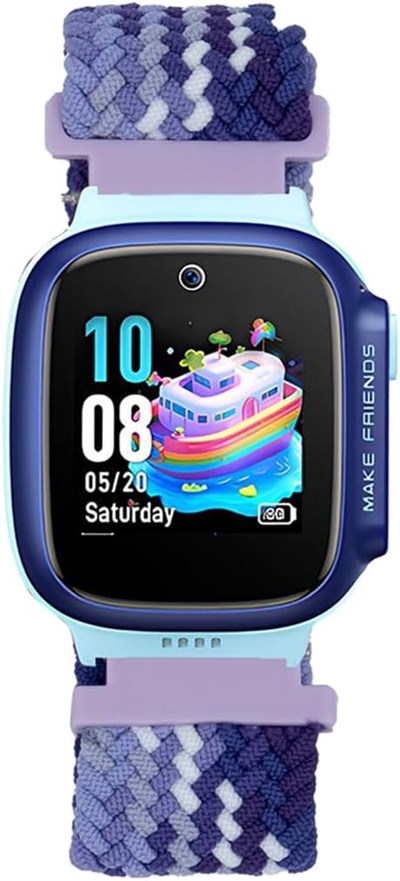 Huawei GT4 41mm ile Uyumlu 18mm Çocuklara Özel Örgü Kordon, Pembe