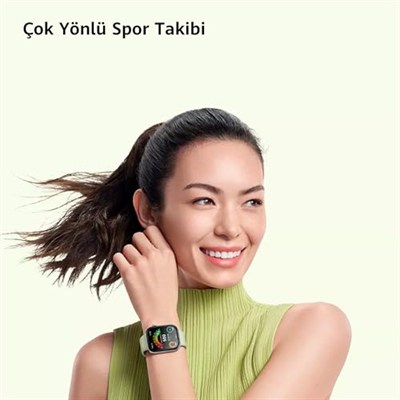 HUAWEI WATCH FIT 3 Akıllı Saat, iOS ve Android ile uyumlu, 1.82 inç AMOLED Ekran, Ultra İnce Tasarım, Kapsamlı Sağlık Takibi, Kapsamlı Sağlık Yönetimi, 10 Güne Kadar Pil Ömrü, Siyah