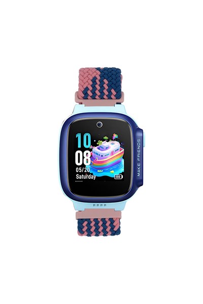 Huawei Watch GT5 41mm ile Uyumlu 18mm Çocuklara Özel Örgü Kordon, Pembe