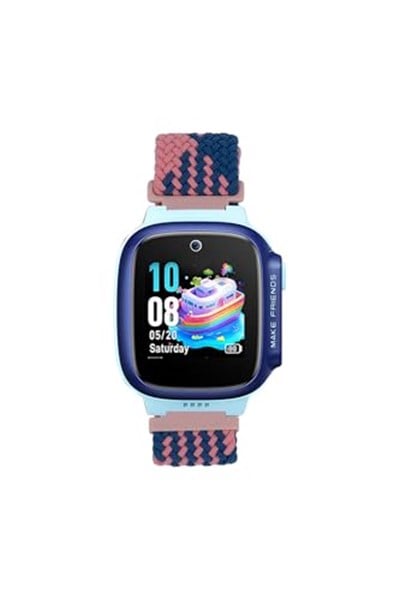 Huawei Watch GT5 41mm ile Uyumlu 18mm Çocuklara Özel Örgü Kordon, Pembe