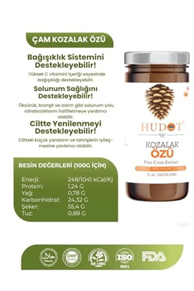 HUDOT Çam Kozalak Özü, GURME PREMIUM ÇAM KOZALAK ÖZÜ, 315 gr