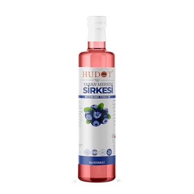 Hudot Yaban Mersini Sirkesi, Gurme Premium, 500 Ml (Doğal Fermantasyon)
