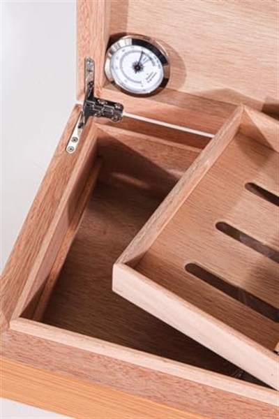 Humidor/Puro Saklama Kutusu Kahverengi - Siyah
