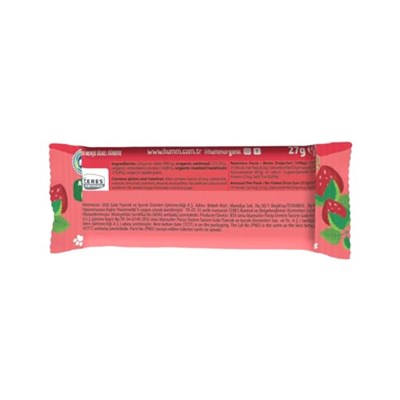 Humm Organic Vegan Çilekli ve Fındıklı Yulaf Bar