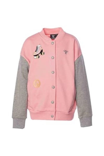 Hummel Dagnes Bomber Çocuk Pembe Yuvarlak Yaka Ceket
