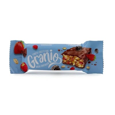 Hünnap Granio Kırmızı Meyveli 40 gr Çikolata Kaplamalı Bar