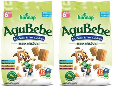 Hünnap Keçisütlü Vitaminli Bebe Bisküvisi 200gr 2li paket