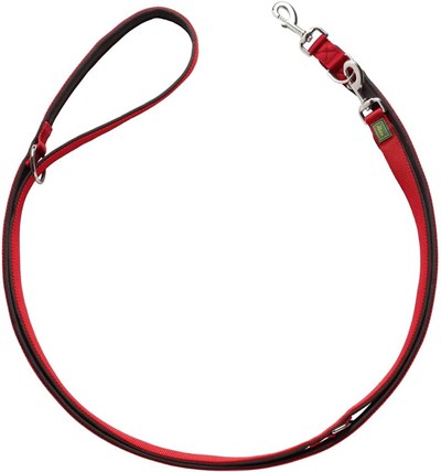 HUNTER Ayarlanabilir kılavuz ipi NEOPREN, renk: kırmızı/siyah, dayanıklı naylon, 3 kademeli ayarlama imkanı, yumuşak neopren dolgu, günlük kullanım ve antrenman için ideal, Boyut: 15/200