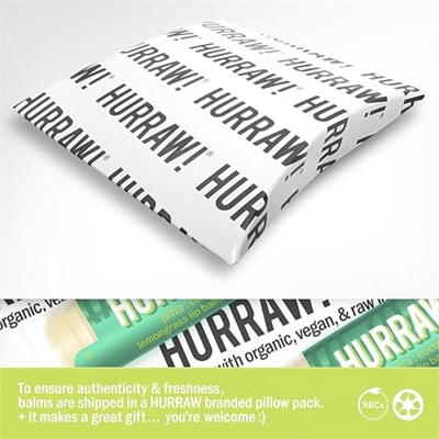Hurraw Pitta Lip Balm/Hindistan Cevizi - Limon Otu - Nane