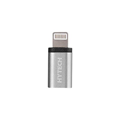 Hytech HY-XO25 Gümüş Metal Gövde MicroUSB 5pin F to Lightning M Çevirici