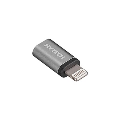 Hytech HY-XO25 Gümüş Metal Gövde MicroUSB 5pin F to Lightning M Çevirici