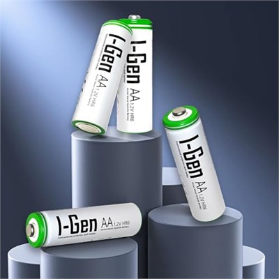 I-Gen G427 4lü Pil Şarj Aleti + 4 Adet AA 2700 mAh Kalem Pilli Set 1.2V Ni-MH