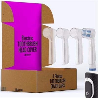 ibrush Banyolar için ibrush Kaplamalı Diş Fırçası Tutucuları - Elektrikli Diş Fırçası Kapakları Kapakları - Diş Fırçası Koruyucu - 4lü