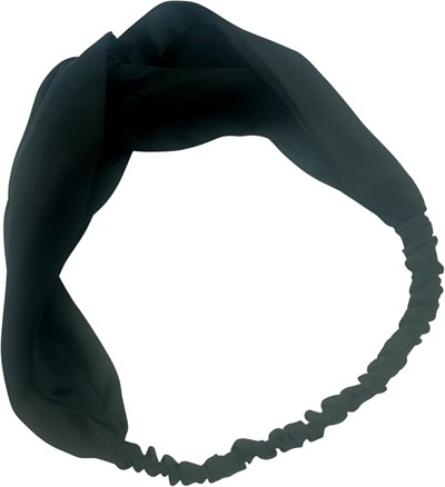 ICON SILK%100 Saf İpek Saç Bandı (Siyah)