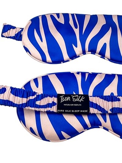ICON SILK%100 Saf İpek Uyku Maskesi Göz Bandı (Deniz Esintisi)