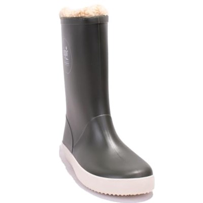 İgor W10207 Splash Nautico Borreguito Haki Ortopedik Kürklü Erkek Çocuk Yağmur Çizme