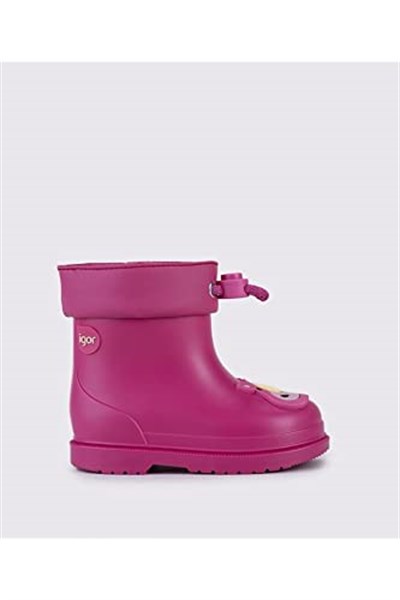 İgor W10276 Bimbi Rino Kız/Erkek Çocuk Su Geçirmez Yağmur Kar Çizmesi Fuşya 22