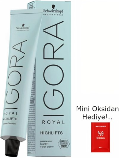 Igora Evakuaför Royal 12.2 Özel Açıcı Küllü Tüp Saç Boyası +Mini Oksidan