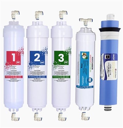 Ihlas Aura Cebilon Plus Uyumlu 12 Inç Inline 5li Membranlı Filtre Seti (Dirsek Hediyeli)