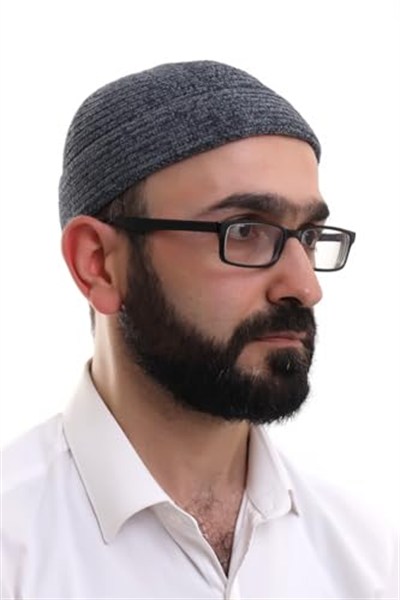 İhvan Online Füme Katlamalı Sade Desen Kışlık Kadife Takke Şapka