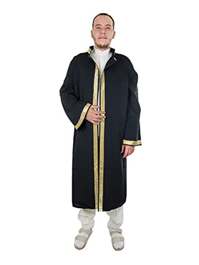 İhvan Online İmam Cübbesi - Namaz Cübbesi - Erkek Namaz Elbisesi 2 Siyah 4 4