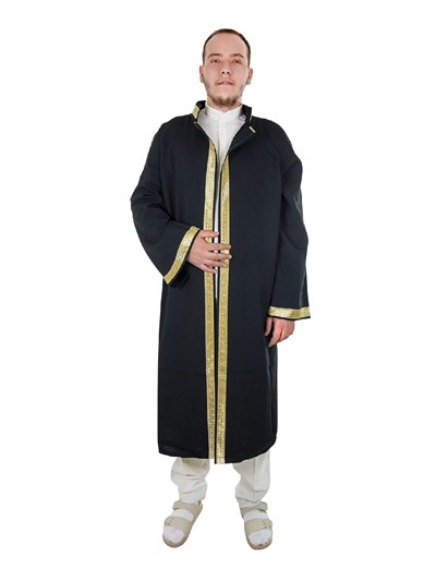 İhvan Online İmam Cübbesi - Namaz Cübbesi - Erkek Namaz Elbisesi 2 Siyah 3 3