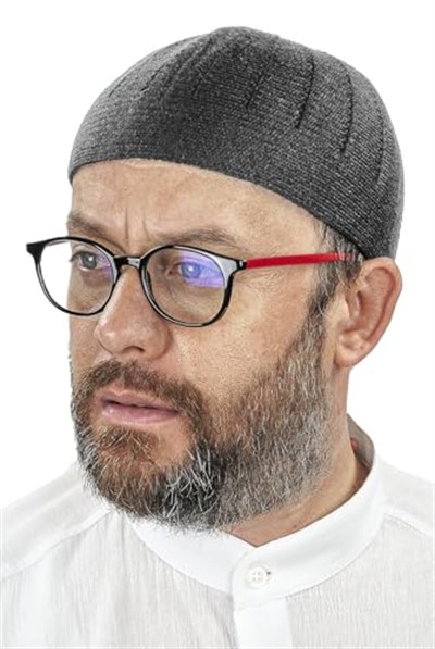 İhvan Online Orlon Örme Kışlık Yün Bere Takke Sade Füme