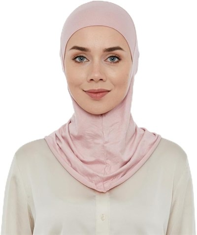İhvan Online Pratik Boyunluklu Tesettür Hijab Bone Pembe