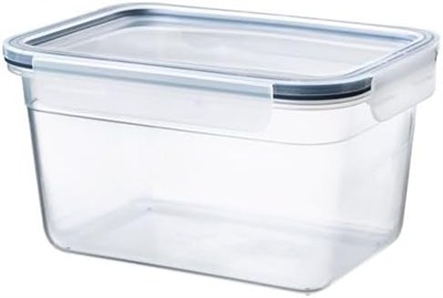 IKEA 2.0 Litre Kapaklı Saklama Kabı Plastik-Kapaklı-Dikdörtgen Saklama Kabı