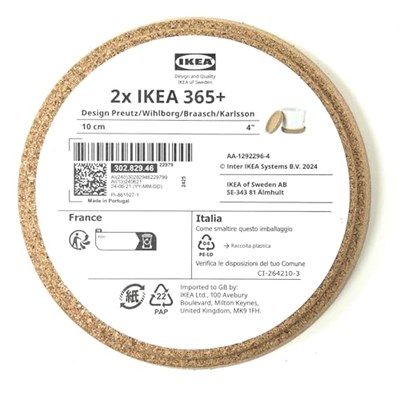 Ikea 365+ kupa, bardak, fincan altlığı derin oluklu(10cm) masa yüzeyini korur,Takı kasesi 4 adet
