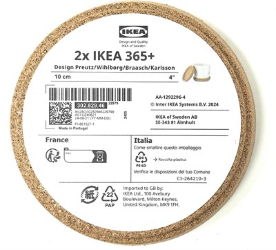 Ikea 365+ kupa, bardak, fincan altlığı derin oluklu(10cm) masa yüzeyini korur,Takı kasesi 4 adet
