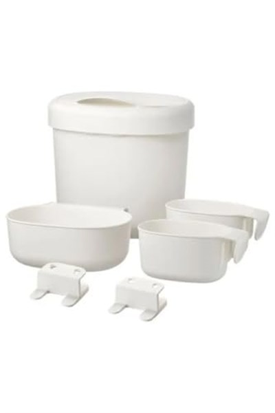 IKEA Alt Değiştirme Kapları, Beyaz, 4 Parça