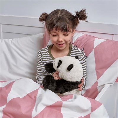 IKEA KRAMIG 902.213.18 panda, yumuşak oyuncak, beyaz, siyah, 11.75 inç, dolma animla peluş ayı