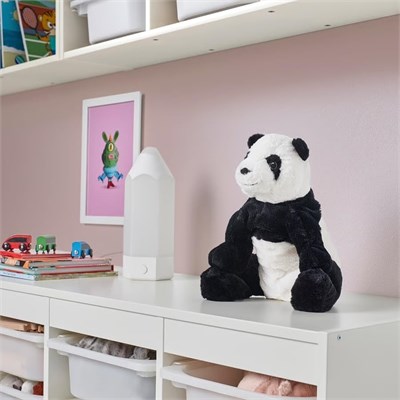 IKEA KRAMIG 902.213.18 panda, yumuşak oyuncak, beyaz, siyah, 11.75 inç, dolma animla peluş ayı