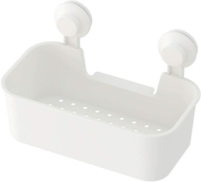 IKEA TISKEN Vantuzlu Sepet Beyaz