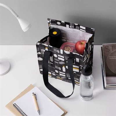 IKEA Yemek Çantası Taşınır Siyah 5 Kg Yıkanır Yemek Çantası