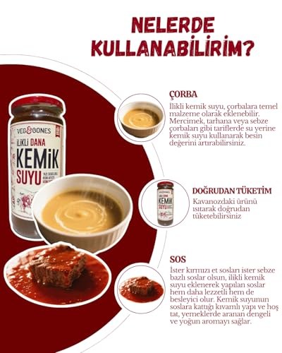 İlikli Dana Kemik Suyu Yüksek Kolajen ve Protein Deposu (480 ml x3 Adet)